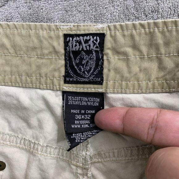 Kuhl Revolvr Pants Men's 36x32” Outdoor Hiking Gorpcore Beige Straight Leg *FLAW - Picture 13 of 16